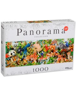 Панорамен пъзел Step Puzzle от 1000 части - Животински свят