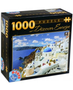 Пъзел D-Toys от 1000 части - Санторини, Гърция