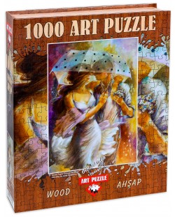 Дървен пъзел Art Puzzle от 1000 части - Един майски ден, Лена Соцкова