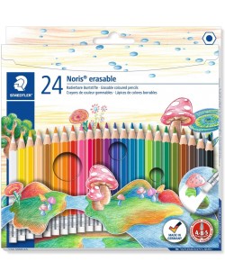 Цветни моливи Staedtler Noris Club 144 - 24 цвята, с гума