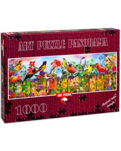 Панорамен пъзел Art Puzzle от 1000 части - Пролетни птици, Ейми Стюарт