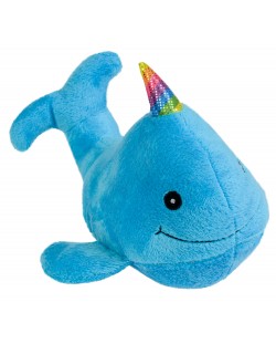 Плюшена играчка Morgenroth Plusch - Син кит, 22 cm
