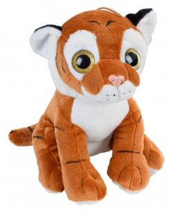 Плюшена играчка Morgenroth Plusch - Тигър с блестящи жълти очи, 30 cm