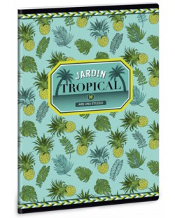 Ученическа тетрадка A5, 40 листа Ars Una - Yellow pineapple