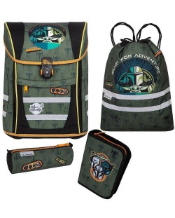 Ученически комплект Cool Pack The Mandalorian - Раница, два несесера и спортна торба