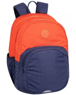 Ученическа раница Cool Pack Rider - Оранжево и синьо, 27 l