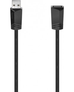 Кабел Hama - 200619, USB-A/USB-A, 1.5 m, черен