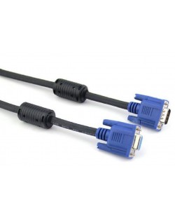 Удължителен кабел VCom - CG342AD, VGA M/F, 5m, син/черен