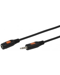 Удължител за аудио кабел Vivanco – 3.5 mm/3.5 mm, 3 m, черен