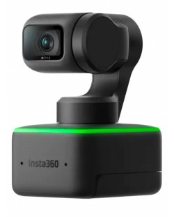 Уеб камера Insta360 - Link 4K AI, черна/зелена