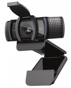Уеб камера Logitech - C920S Pro, Full HD, черна