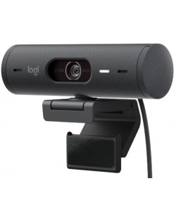 Уеб камера Logitech - Brio 500, 1080p, графит