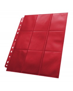 Ultimate Guard - 18-Pocket Pages Side-Loading, червени