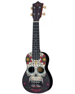 Сопрано укулеле Harley Benton - UKE-S Sugar Skull, многоцветно