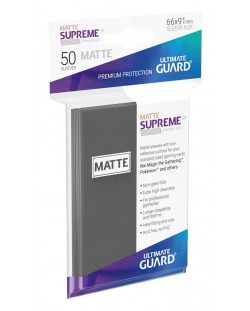 Протектори Ultimate Guard Supreme UX Sleeves - Standard Size - Тъмно сив мат (50 бр.)