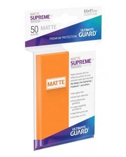 Протектори Ultimate Guard Supreme UX Sleeves Standard Size - Матово оранжеви (50 бр.)