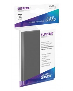 Протектори Ultimate Guard Supreme UX Sleeves - Standard Size - Тъмно сиви (50 бр.)