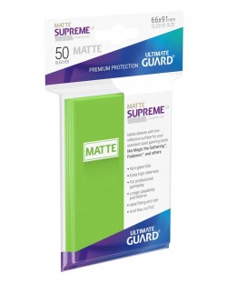 Протектори Ultimate Guard Supreme UX Sleeves - Standard Size - Светло зелен мат (50 бр.)