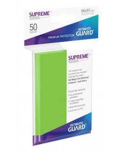 Протектори Ultimate Guard Supreme Sleeves - Standard Size - Светло зелени (50 бр.)