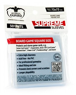 Протектори за карти Ultimate Guard - Square (50 броя)