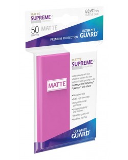 Протектори Ultimate Guard Supreme UX Sleeves Standard Size - Матово розови (50 бр.)