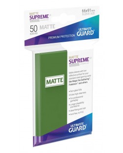 Протектори Ultimate Guard Supreme UX Sleeves - Standard Size - Зелен мат (50 бр.)