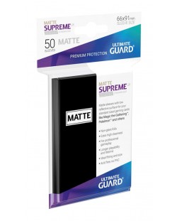 Протектори Ultimate Guard Supreme UX Sleeves - Standard Size -  Черeн мат (50 бр.)
