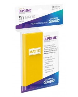 Протектори Ultimate Guard Supreme UX Sleeves Standard Size - Жълт мат (50 бр.)