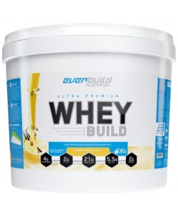 Ultra Premium Whey Build, френска ванилия, 4.54 kg, Everbuild