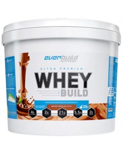 Ultra Premium Whey Build, делукс шоколадов шейк, 4.54 kg, Everbuild