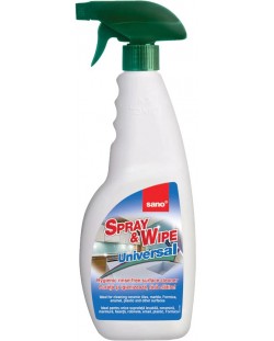 Универсален препарат Sano - Spray & Wipe, 750 ml