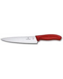 Универсален кухненски нож Victorinox - Swiss Classic, 19 cm, червен