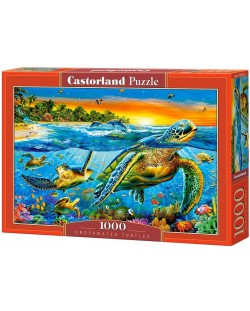 Пъзел Castorland от 1000 части - Подводни костенурки