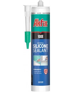 Универсален силикон Akfix - 100E, 280 ml, черен