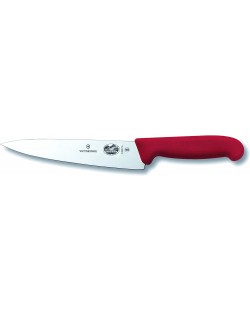 Универсален кухненски нож Victorinox - Fibrox, 19 cm, червен