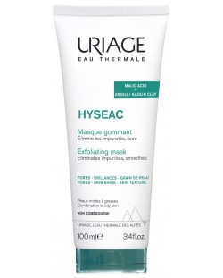 Uriage Hyseac Ексфолираща маска за лице, 100 ml