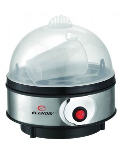 Уред за варене на яйца Elekom - ЕК-109 S/S, 350W, 7 яйца, сив