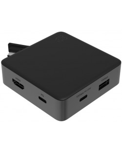 USB хъб ZAGG - Accessory 4 Pro Hub, 4 порта, USB-C, Grey Black