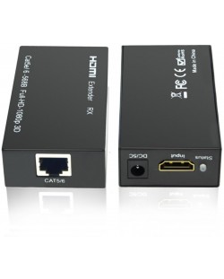 Усилвател ESTILIO - HDEX007M1, HDMI/UTPcat6/7, 600m, черен