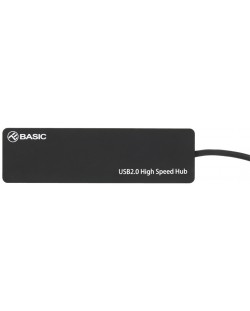 USB хъб Tellur - TLL321041, 4 порта, черен