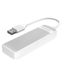 USB хъб Orico - FL02-WH, 4 порта, USB2.0, бял 