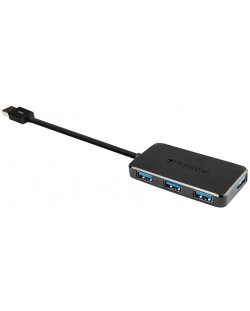 USB хъб Transcend - HUB2K, 4 порта, черен