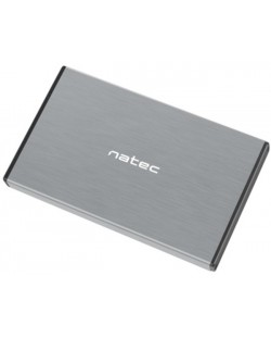 Външен HDD/SSD корпус Natec - Rhino Go, 2.5", USB 3.0, сив