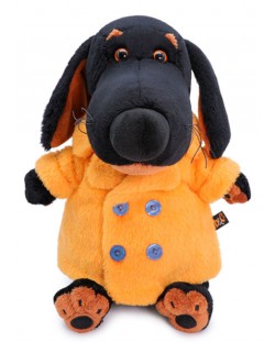 Плюшена играчка Budi Basa - Кученце Ваксон, в оранжево палтенце, 25 cm