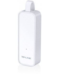 Мрежови адаптер TP-Link - UE300, USB-A/RJ45, бял