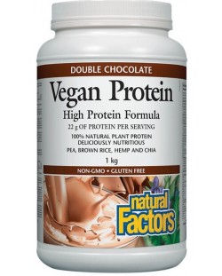 Vegan Protein, шоколад, 1 kg, Natural Factors