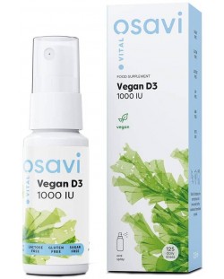 Vegan D3 Орален спрей, 1000 IU, 12.5 ml, Osavi