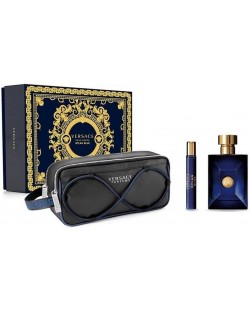 Versace Комплект Pour Homme Dylan Blue, с несесер, 2 части