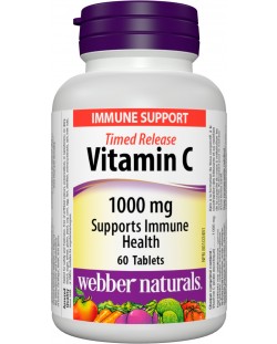 Vitamin C Time Release, 1000 mg, 60 таблетки, Webber Naturals