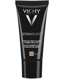 Vichy Dermablend Коригиращ фон дьо тен флуид, №45 Gold, SPF35, 30 ml